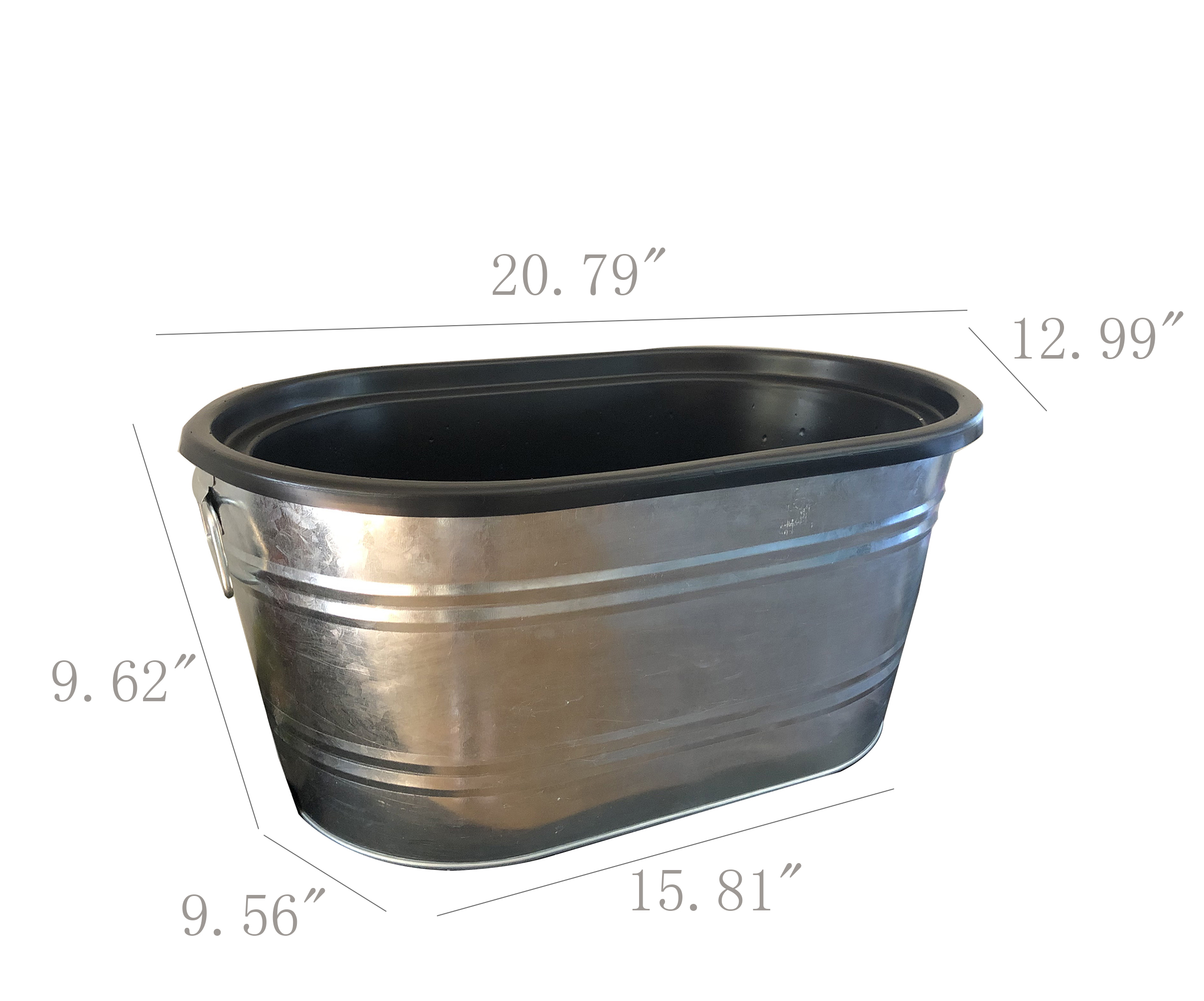 Beverage Ice Tub Galvanized Metalparty Bucket Coke Pepsi Soda Beer Tub